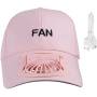 Охолоджувальна сонцезахисна кепка з вентилятором Fan RS-75 Рожевий
