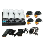 Набір вуличних камер відеоспостереження DVR KIT 7004 AHD 4ch Gibrid реєстратор та камера для дому