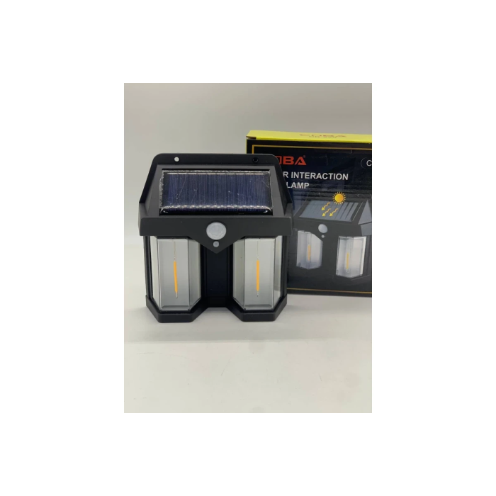 Вуличний світильник на сонячній батареї з датчиком руху Solar Lamp COBA CB-222 Автономний вуличний ліхтар