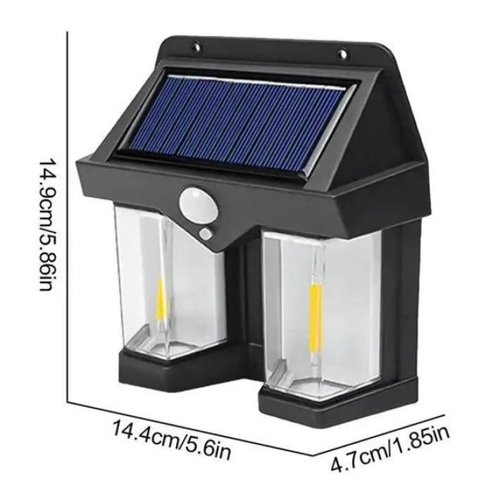 Вуличний світильник на сонячній батареї з датчиком руху Solar Lamp COBA CB-222 Автономний вуличний ліхтар