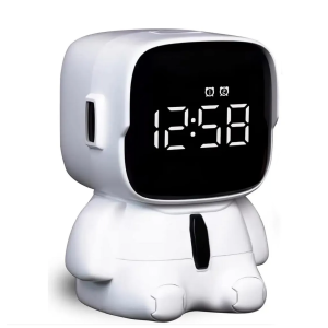 Дитячий настільний годинник будильник у вигляді робота Robot clock