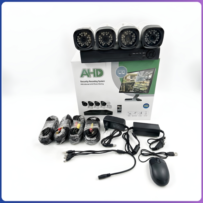 Набір вуличних камер FULL AHD CCTV для відеоспостереження 4 камери 4 Мп