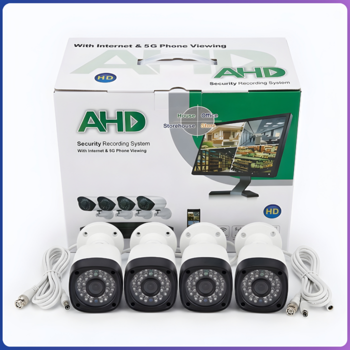 Набір вуличних камер FULL AHD CCTV для відеоспостереження 4 камери 4 Мп