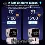Світлодіодний електронний настільний будильник у вигляді робота Robot clock Білий