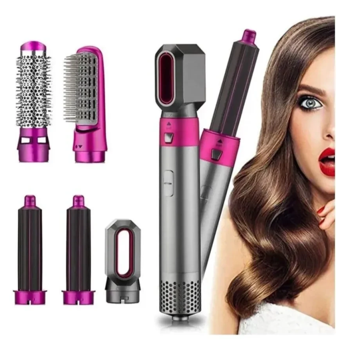 Мультистайлер 5 в 1 Hot Air Styler Стайлер для волосся з насадками для укладання та завивки