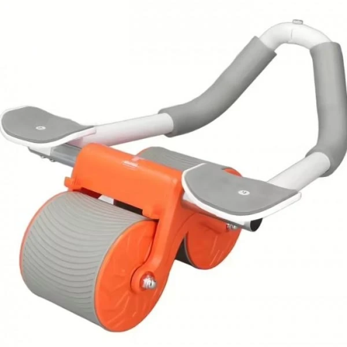 Тренажер колесо для преса з упорами для ліктів і автоматичним відскоком Wheel з подушкою для пуш-апу