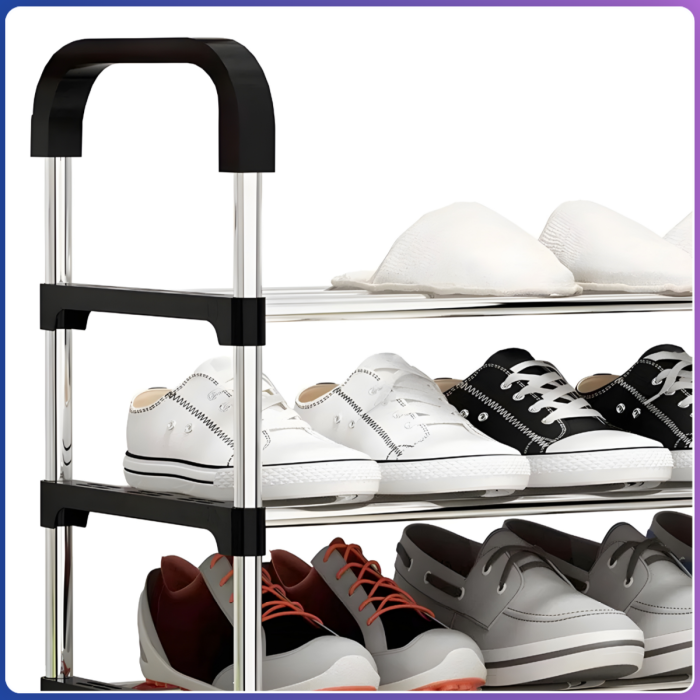 Підлогова полиця для взуття на 5 полиць 54х28х105 см New shoe rack Полиця-підставка для взуття