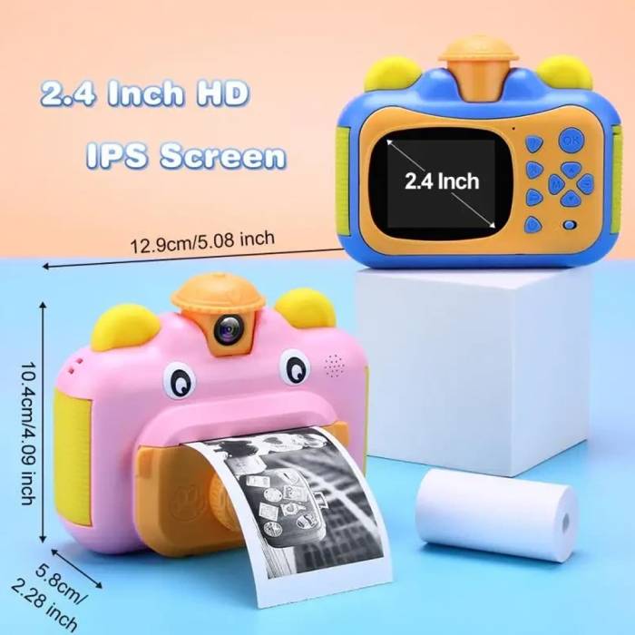 Дитячий фотоапарат з моментальним друком фото Wi Fi Print Camera Blue Термодрукарський фотоапарат Блакитний
