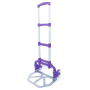 Портативний складний візок на коліщатках до 80 кг Folding Hand Truck Фіолетовий Алюмінієвий З м'яким ходом