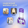 Портативний складний візок на коліщатках до 80 кг Folding Hand Truck Фіолетовий Алюмінієвий З м'яким ходом
