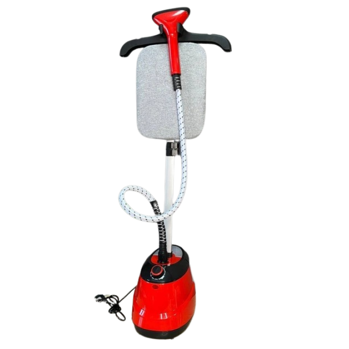 Відпарювач вертикальний для одягу Garment Steamer 2000W Червона Парова праска для всіх видів тканини