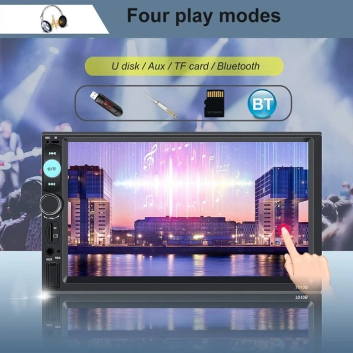 Автомагнітола з HD дисплеєм 7" на Android CML-PLAY 7010B 2DIN Магнітола для авто з дисплеєм