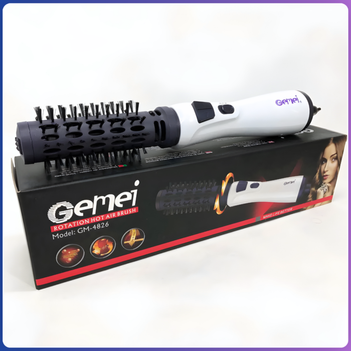Фен-щітка з автоматичним обертанням насадки Gemei GM-4826 1000W