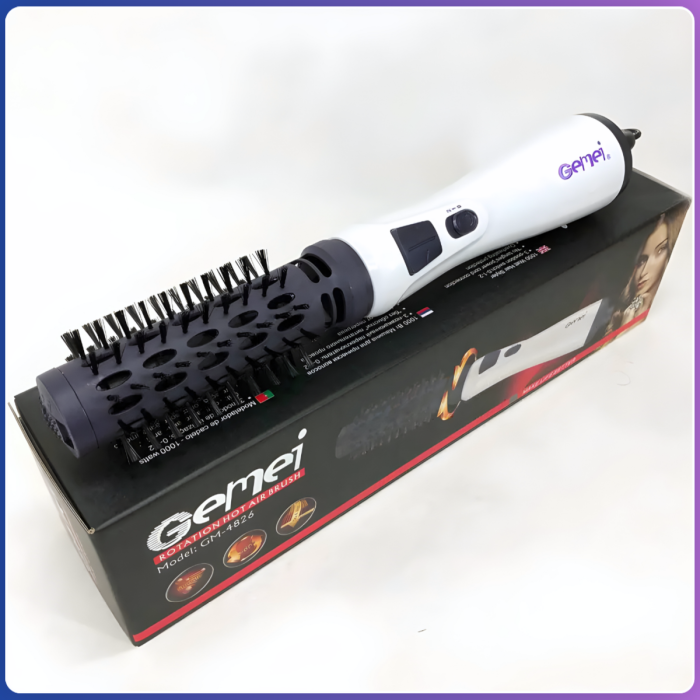 Фен-щітка з автоматичним обертанням насадки Gemei GM-4826 1000W
