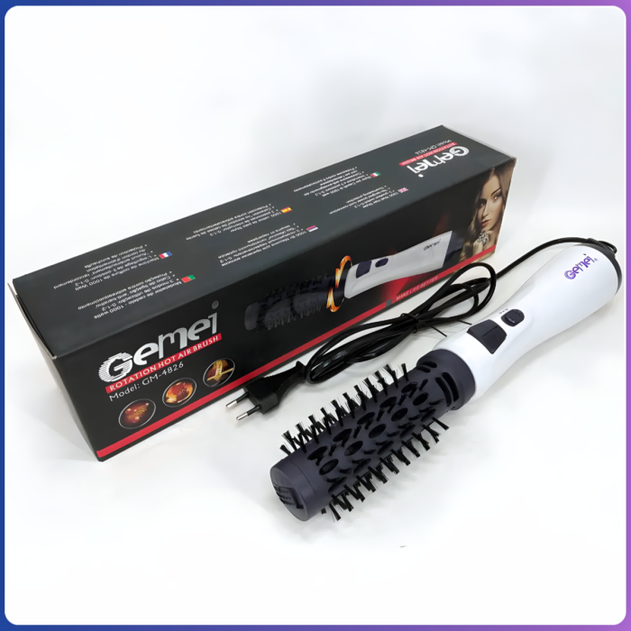 Фен-щітка з автоматичним обертанням насадки Gemei GM-4826 1000W