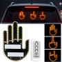 Подсветка автомобильная LED ладонь на заднее стекло с пультом и жестами 3 режима