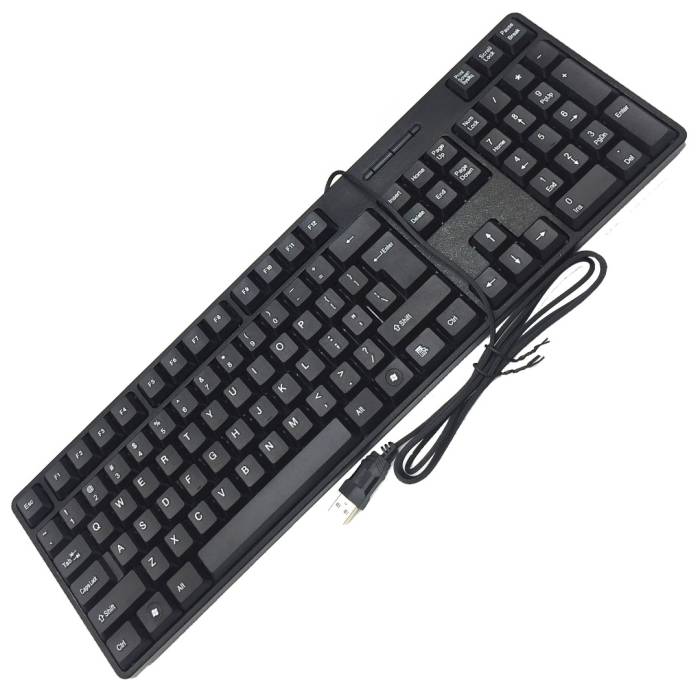 Классическая проводная компьютерная клавиатура на 104 клавиши HP H-880 Черная