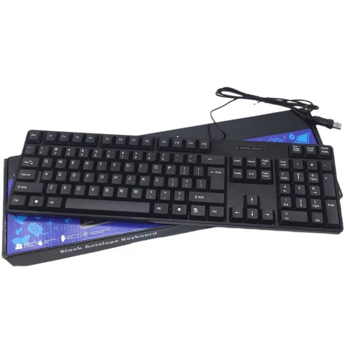Классическая проводная компьютерная клавиатура на 104 клавиши HP H-880 Черная