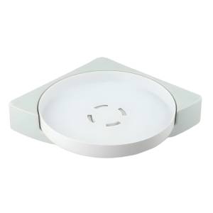 Кутова пластикова обертова полиця для ванної кімнати Multi Functional Rotational Tray Органайзер у ванну