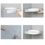 Кутова пластикова обертова полиця для ванної кімнати Multi Functional Rotational Tray Органайзер у ванну