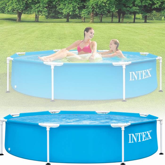 Каркасний басейн Intex 28205 на 1828л 244х244х51см Для дітей та дорослих