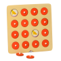 Дерев'яна мозаїка з 4 двосторонніми картками Веселі хованки 2 в 1 Tree Toys MD 2467