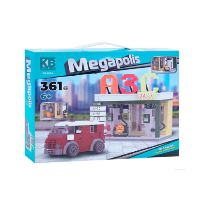 Конструктор для дітей АЗС LIMO TOY KB 4004 Іграшковий набір на 361 деталі