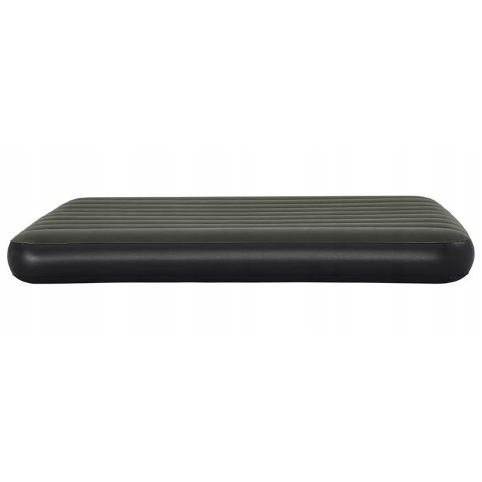 Надувной комфортный велюровый матрас Bestway 6716S Черный 152x203x25 см Двухспальный велюровый матрас