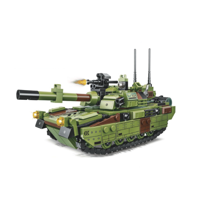 Конструктор 2 в 1 Танк - Трансформер із 468 деталей LIMO TOY KB 3000 Конструктор Робот та Танк