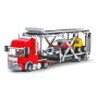 Конструктор для дітей Трейлер з машинками LIMO TOY KB 6003 Іграшковий набір на 459 деталей