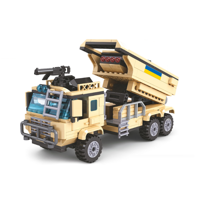 Дитячий конструктор Військова техніка ЗСУ Limo Toy KB 1103 Іграшкова військова машина стріляє