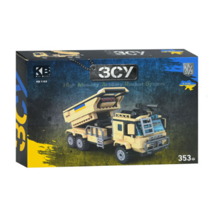 Дитячий конструктор Військова техніка ЗСУ Limo Toy KB 1103 Іграшкова військова машина стріляє