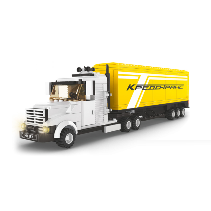 Дитячий конструктор Трейлер Limo Toy KB 187 Іграшкова Вантажівка 334 деталей