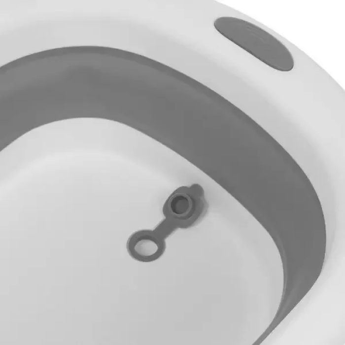 Дитяча складна силіконова ванна 78х49х21 см для купання малюка El Camino Bath ME 1108 Gray Сірий