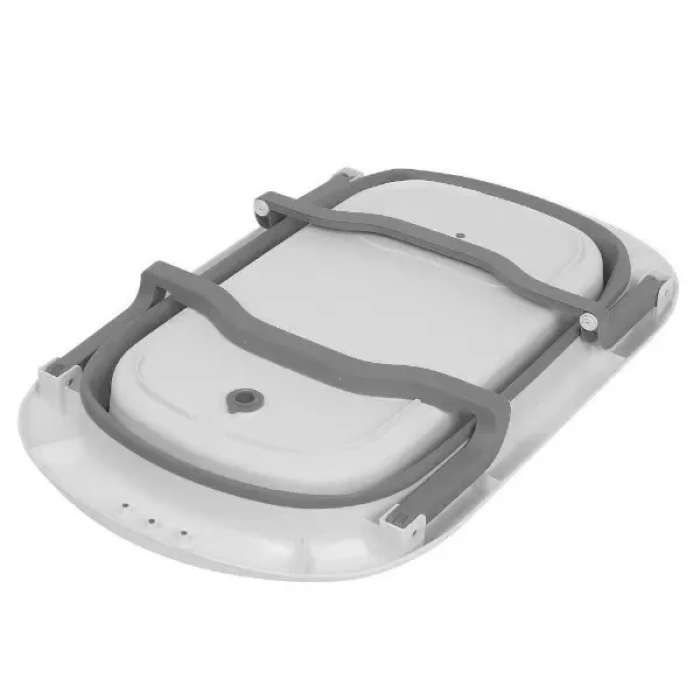 Дитяча складна силіконова ванна 78х49х21 см для купання малюка El Camino Bath ME 1108 Gray Сірий