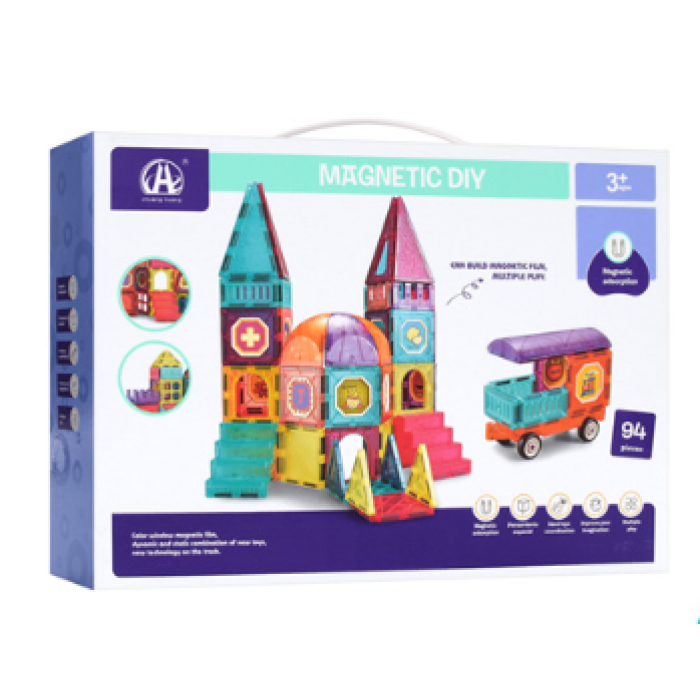 Ігровий конструктор замок LIMO TOY CH1012 Магнітний конструктор Magnetic 94 деталі