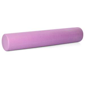 Масажний ролик для йоги EasyFit Foam Roller 90x15 см Фіолетовий Роллер-валик для масажу всього тіла