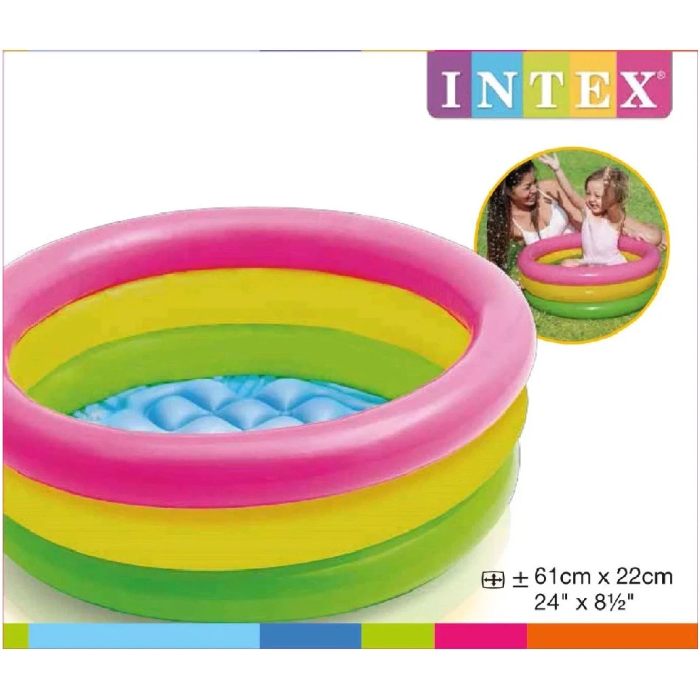 Надувний басейн на 28л Intex 57107 Розміри 61 х 22см.