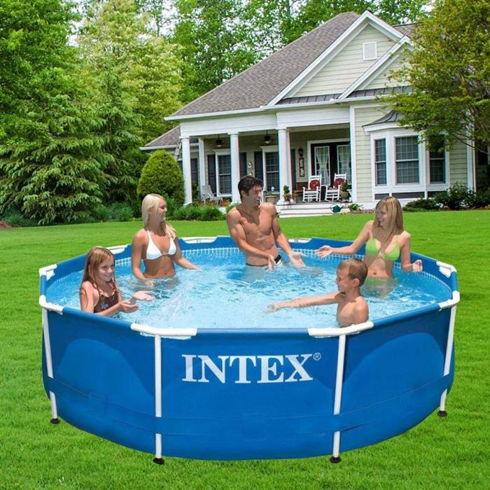Басейн каркасний круглий Intex 28200 розміри 305х305х76см на 4485 л