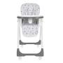 Високий дитячий пластиковий стільчик для годування з тацею Bambi M 5673-11 Сірий