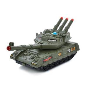Ігровий Набір з транспортом Танк-гараж HS8010A з військовою технікою світлом та звуком