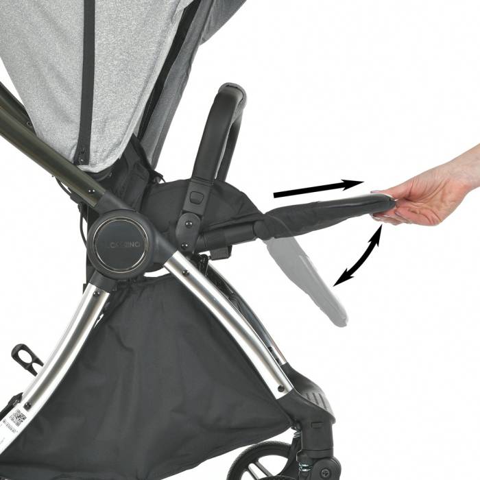 Прогулочная коляска с реверсивным блоком El Camino ME 1078 VERSA Melange Gray Серый