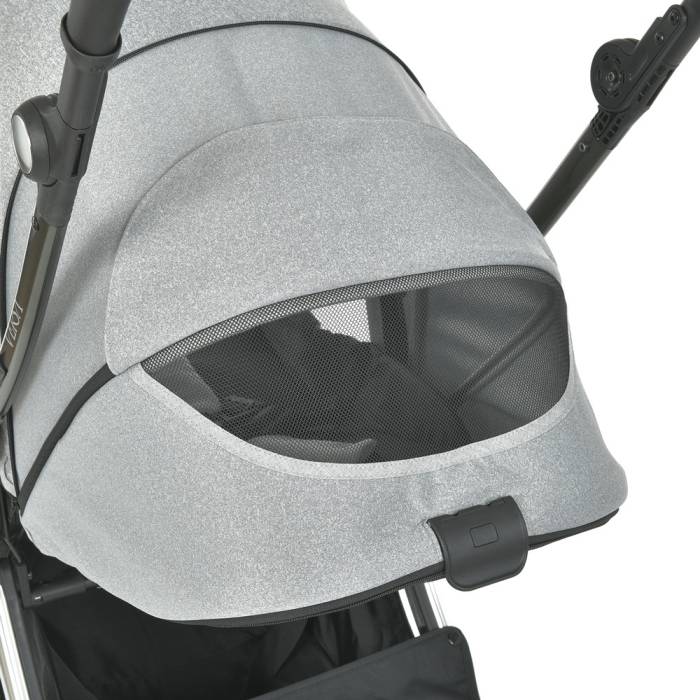 Прогулочная коляска с реверсивным блоком El Camino ME 1078 VERSA Melange Gray Серый