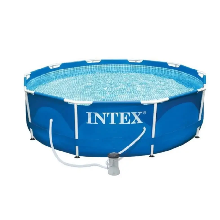 Басейн круглий каркасний Intex 28202 з фільтр-насосом розміри 305х76 см
