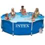 Басейн круглий каркасний Intex 28202 з фільтр-насосом розміри 305х76 см