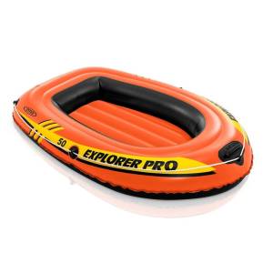 Надувний човен одномісний для дітей Intex 58354 Explorer PRO 50 137x85x23 см Помаранчевий