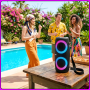 Портативна Bluetooth колонка з акумулятором 3000mAh та RGB підсвічуванням ZQS-L31 20W Чорний