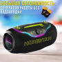 Портативная Bluetooth-колонка с RGB-подсветкой и караоке-микрофоном Hopestar A6 Club 200W