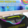 Портативная Bluetooth-колонка с RGB-подсветкой и караоке-микрофоном Hopestar A6 Club 200W