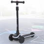 Дитячий триколісний самокат з Bluetooth та світловими ефектами iTrike 5566A-black